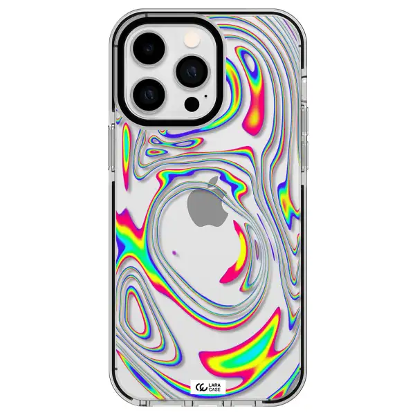 High Vibes Apple iPhone 15 Pro impact black border Case
