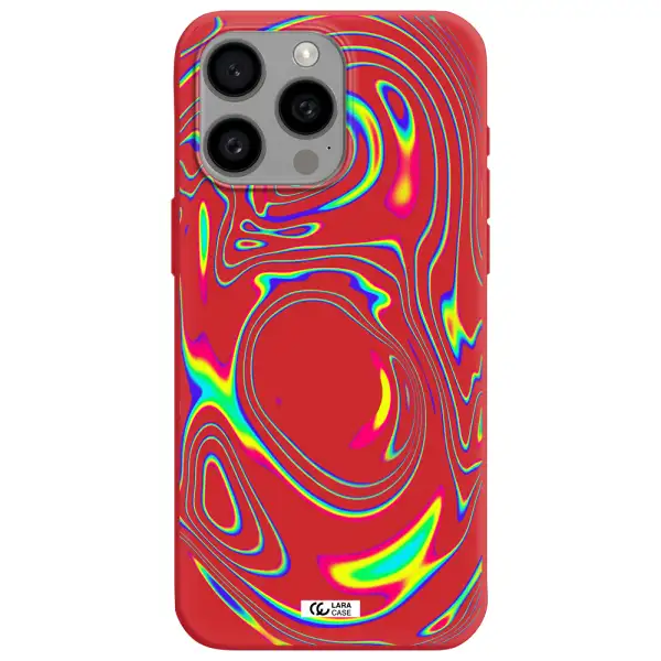 High Vibes Apple Iphone 15 Pro Max Silicone Imperial Red Case