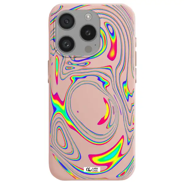 High Vibes Apple Iphone 15 Pro Silicone Pastel Pink Case