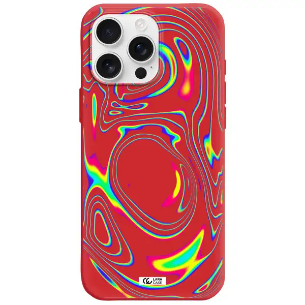 High Vibes Apple Iphone 16 Pro Max Silicone Imperial Red Case