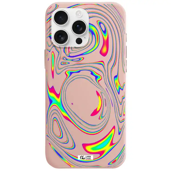 High Vibes Apple Iphone 16 Pro Max Silicone Pastel Pink Case