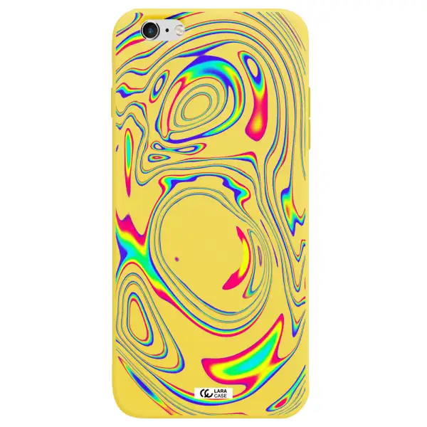High Vibes Apple iPhone 6 plus Silicone canary yellow Case