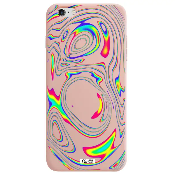 High Vibes Apple iPhone 6 plus Silicone pastel pink Case