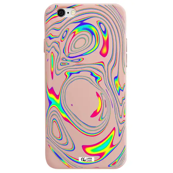 High Vibes Apple iPhone 6 Silicone pastel pink Case