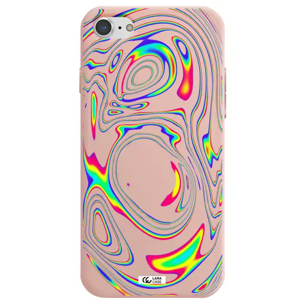 High Vibes Apple iPhone 7 Silicone pastel pink Case