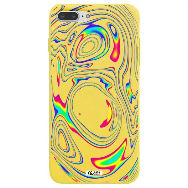 High Vibes Apple iPhone 8 plus Silicone canary yellow Case