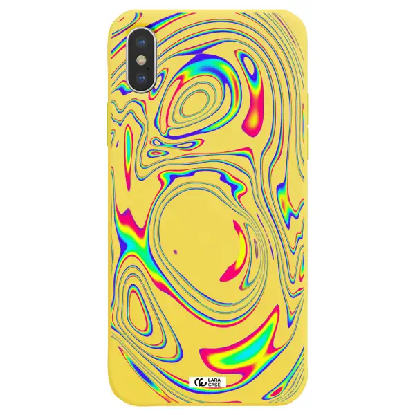 High Vibes Apple iPhone X Silicone canary yellow Case