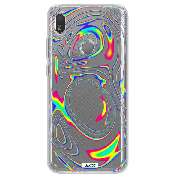 High Vibes Huawei Y6 2019 Clear TPU Case