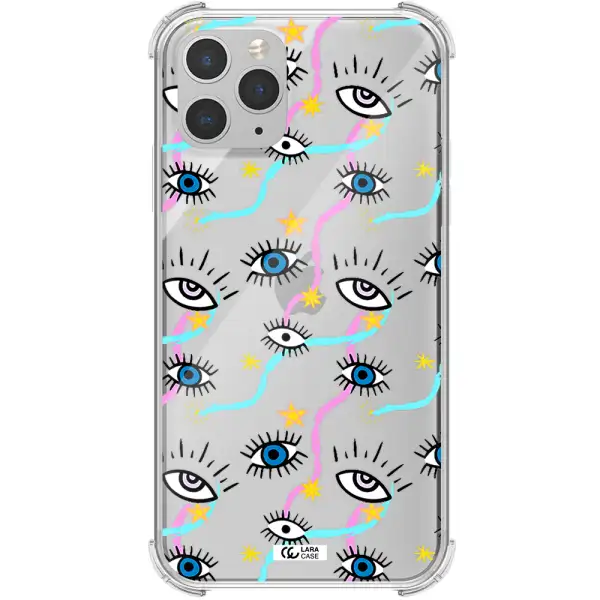 Eye And Ribbon Apple iPhone 11 pro Clear PC Case