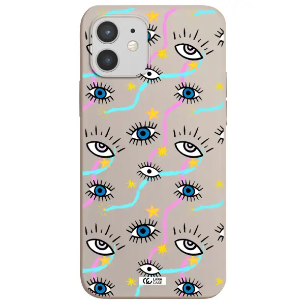 Eye And Ribbon Apple iPhone 12 mini Silicone Stone Case