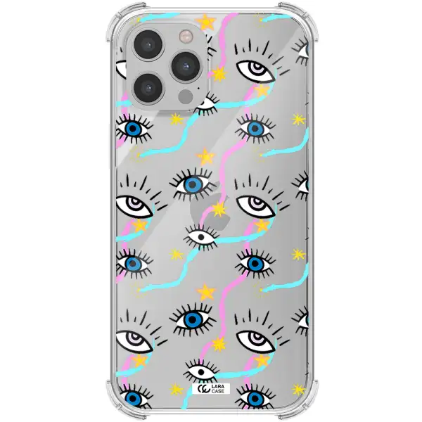 Eye And Ribbon Apple iPhone 12 pro max Clear PC Case