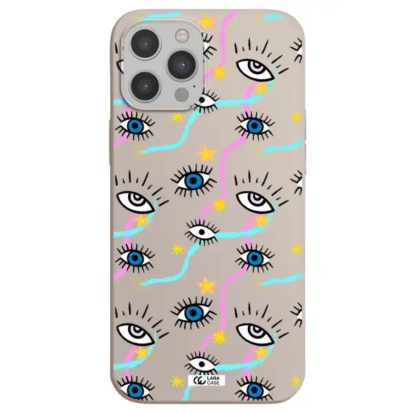 Eye And Ribbon Apple iPhone 12 pro Silicone Stone Case