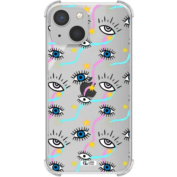 Eye And Ribbon Apple iPhone 13 Clear PC Case