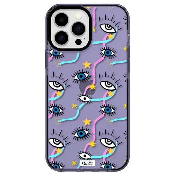 Eye And Ribbon Apple iPhone 13 Pro Max impact Lilac Case