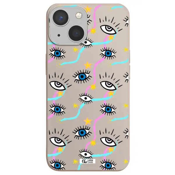 Eye And Ribbon Apple iPhone 13 Silicone Stone Case