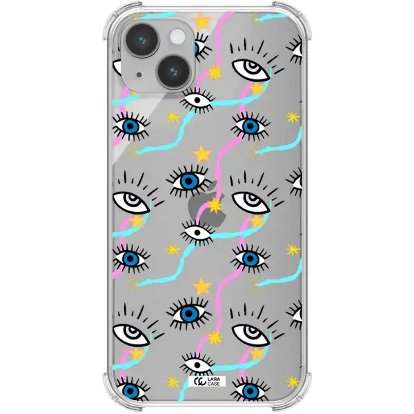 Eye And Ribbon Apple iPhone 14 Clear PC Case