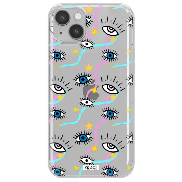 Eye And Ribbon Apple iPhone 14 Clear TPU Case