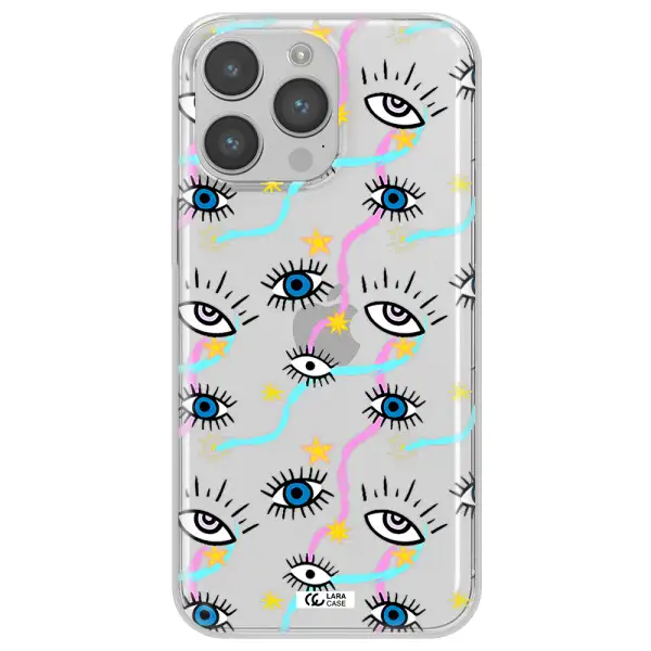 Eye And Ribbon Apple iPhone 14 pro Clear TPU Case