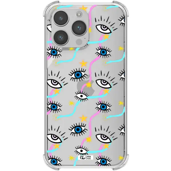 Eye And Ribbon Apple iPhone 14 pro max Clear PC Case