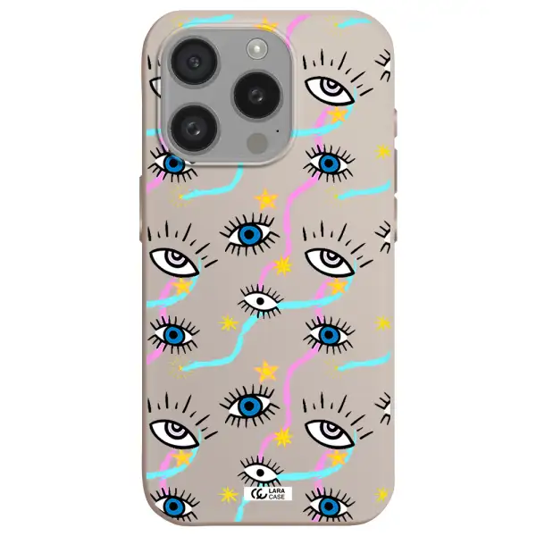 Eye And Ribbon Apple Iphone 15 Pro Silicone Stone Case