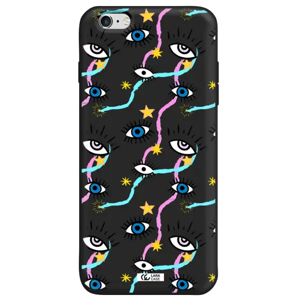Eye And Ribbon Apple iPhone 6 plus Silicone black Case