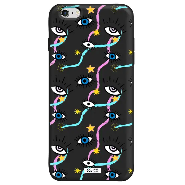 Eye And Ribbon Apple iPhone 6S Silicone black Case