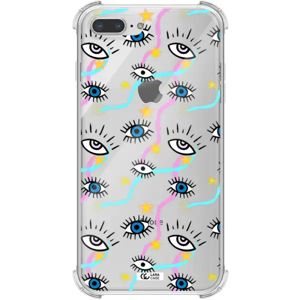 Eye And Ribbon Apple iPhone 7 plus Clear PC Case