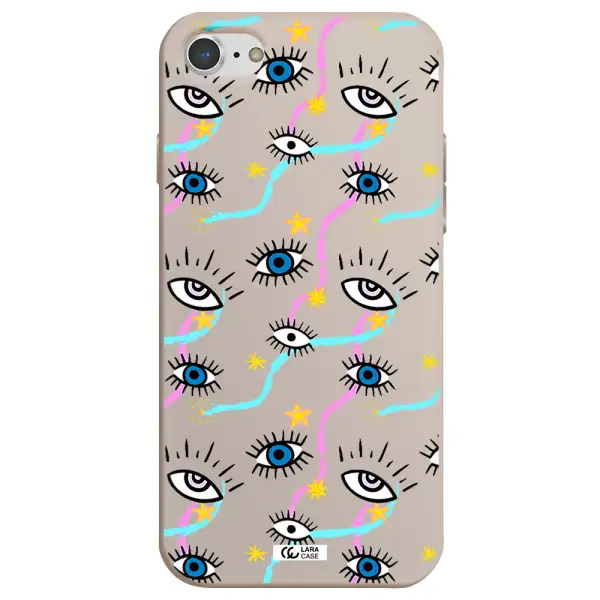 Eye And Ribbon Apple iPhone 7 Silicone Stone Case