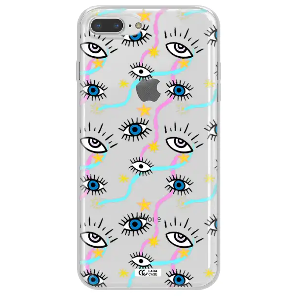 Eye And Ribbon Apple iPhone 8 plus Clear TPU Case