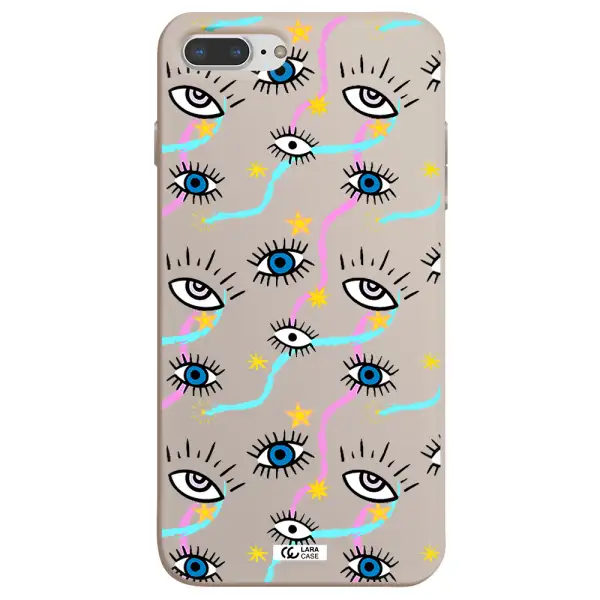 Eye And Ribbon Apple iPhone 8 plus Silicone Stone Case