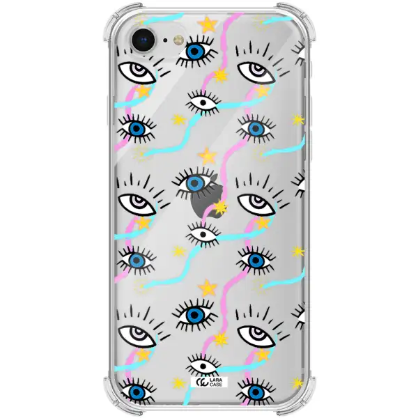 Eye And Ribbon Apple iPhone se 2020 Clear PC Case