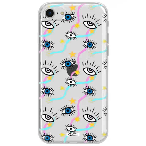 Eye And Ribbon Apple Iphone Se 2020 Clear Tpu Case