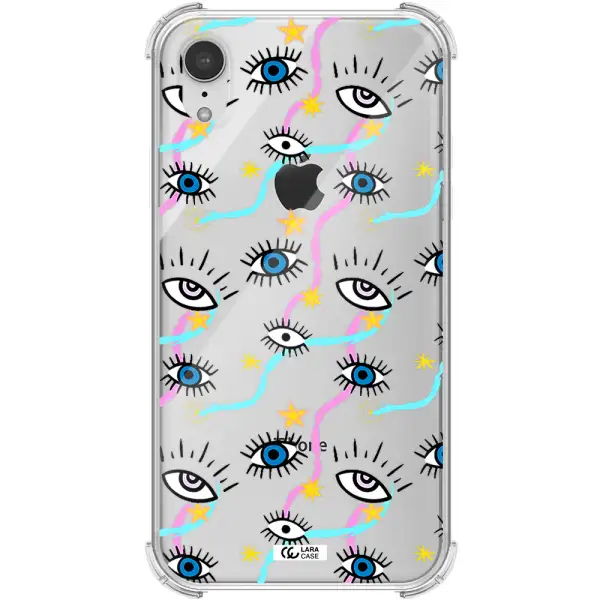 Eye And Ribbon Apple iPhone XR Clear PC Case