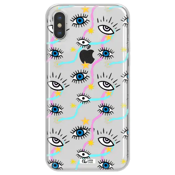 Eye And Ribbon Apple iPhone XS max Clear TPU Case