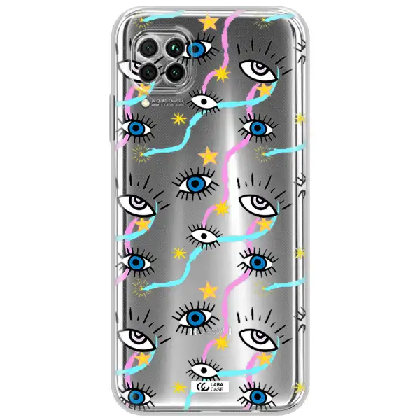 Eye And Ribbon Huawei Nova 7I Clear Tpu Case
