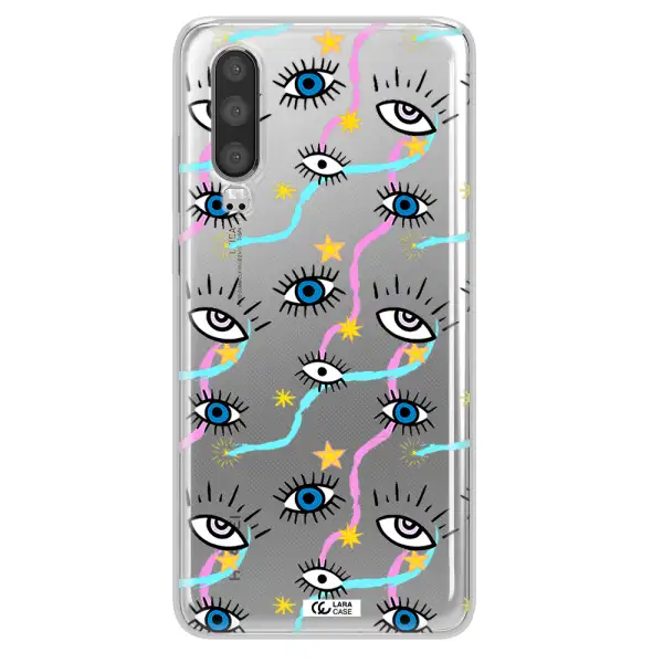 Eye And Ribbon Huawei P30 Clear TPU Case