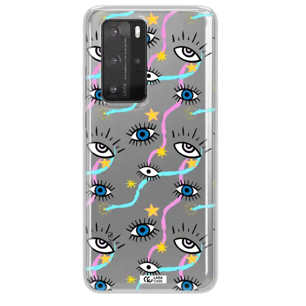 Eye And Ribbon Huawei P40 Pro Clear TPU Case