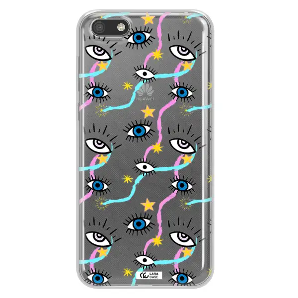 Eye And Ribbon Huawei Y5 2018 Clear TPU Case