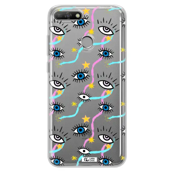 Eye And Ribbon Huawei Y6 Prime 2018 Clear TPU Case
