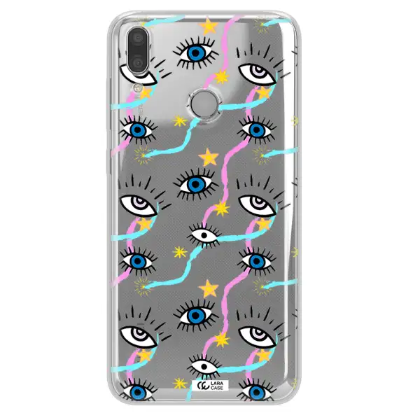 Eye And Ribbon Huawei Y7 2019 Clear TPU Case