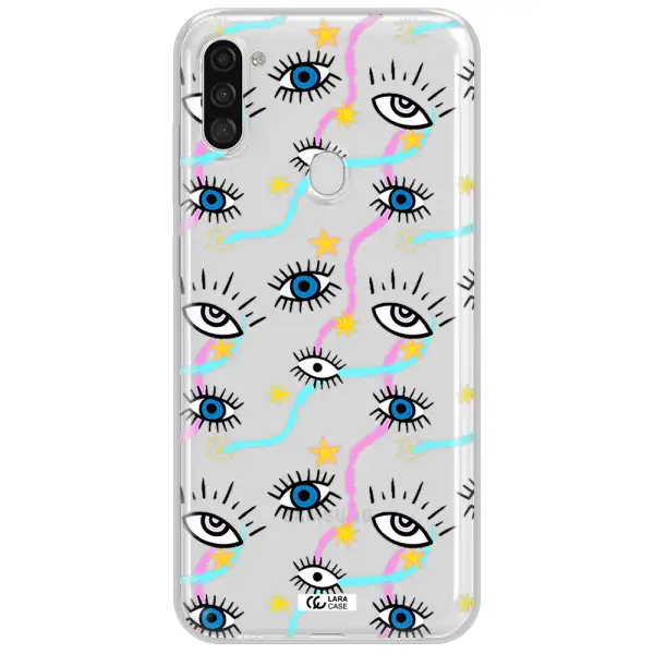 Eye And Ribbon Samsung A11 Clear TPU Case