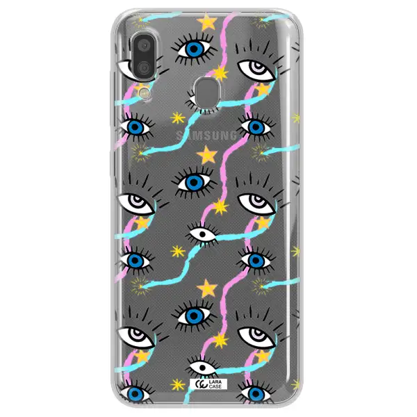 Eye And Ribbon Samsung A20 Clear TPU Case