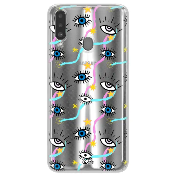 Eye And Ribbon Samsung A20S Clear TPU Case