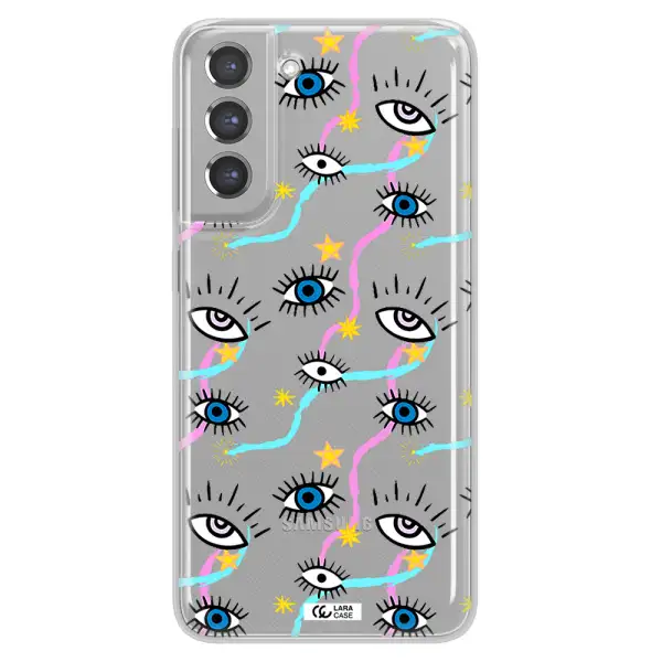 Eye And Ribbon Samsung A21 Fe Clear TPU Case