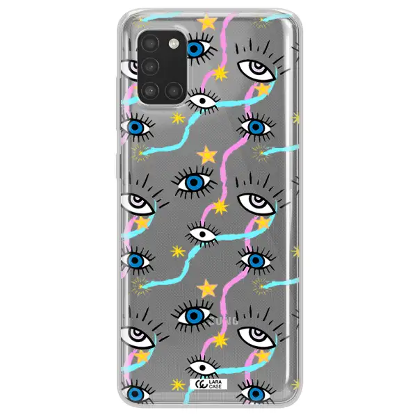 Eye And Ribbon Samsung A31 Clear TPU Case