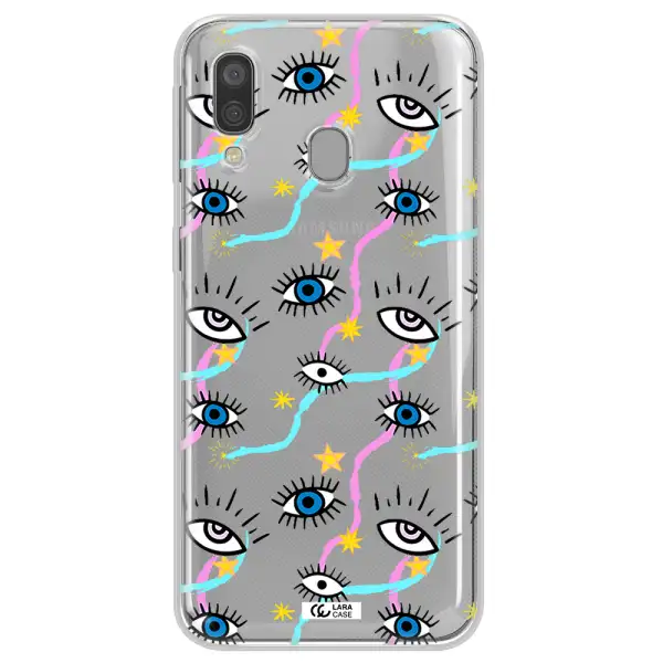 Eye And Ribbon Samsung A40 Clear TPU Case