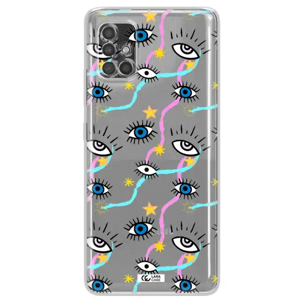 Eye And Ribbon Samsung A40S Clear Tpu Case