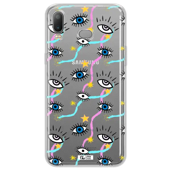 Eye And Ribbon Samsung A6S Clear TPU Case
