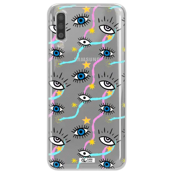 Eye And Ribbon Samsung A70 Clear TPU Case