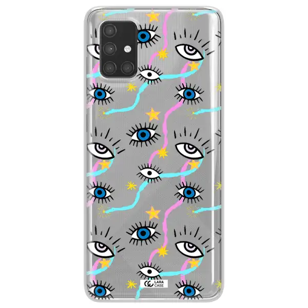 Eye And Ribbon Samsung A71 Clear TPU Case